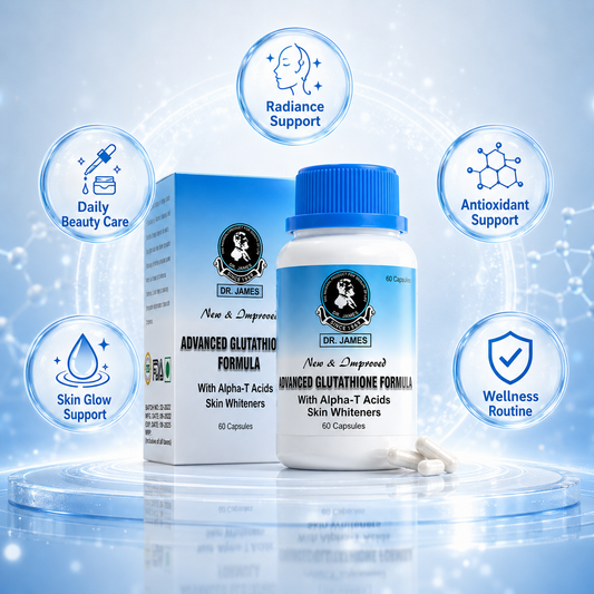 Dr. James Glutathione Capsules – Daily Beauty Supplement for Skin Radiance, Glow Support & Wellness Care