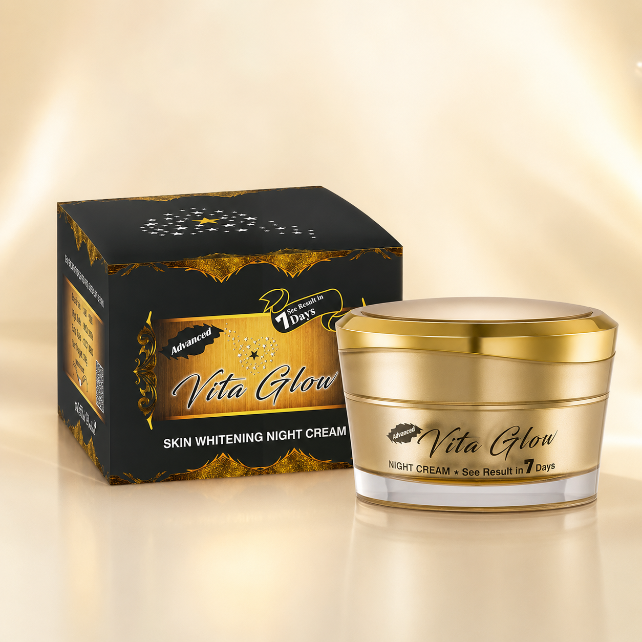 Vita Glow Advanced Night Cream – Radiance Support Night Care Cream for Bright, Glowing-Looking Skin
