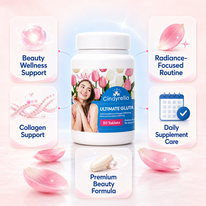 Cindyrella Ultimate Gluta Tablets with Collagen for Skin Glow & Radiance Support
