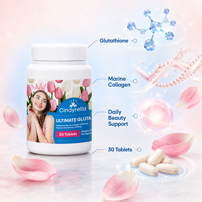 Cindyrella Ultimate Gluta Tablets with Collagen for Skin Glow & Radiance Support