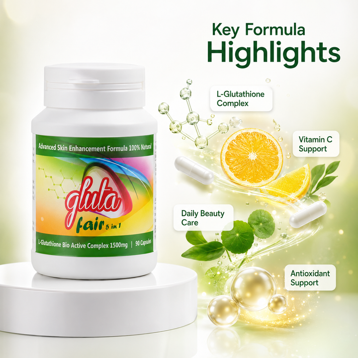 Translation missing: en.Formula breakdown graphic detailing the 1500mg L-glutathione bio active complex for antioxidant support