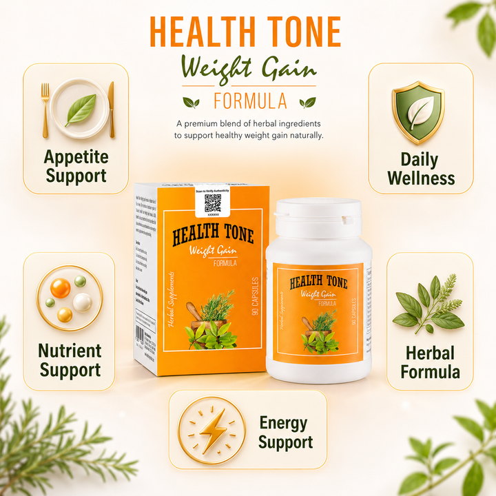 Translation missing: en.Formula breakdown graphic detailing the traditional herbal blend of Ashwagandha and Liquorice Root in Health Tone