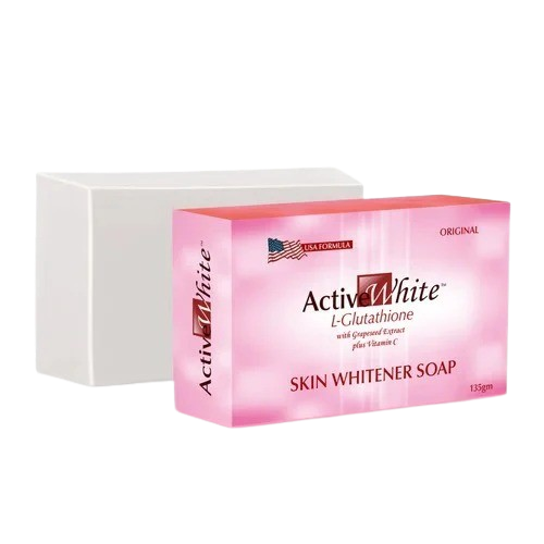 Active White Glutathione Skin Whitening Soap with Vitamin C