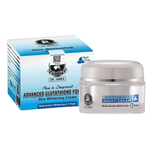 Dr. James Advanced Glutathione Night Cream – Brightening & Dark Spot Care (7 Days)