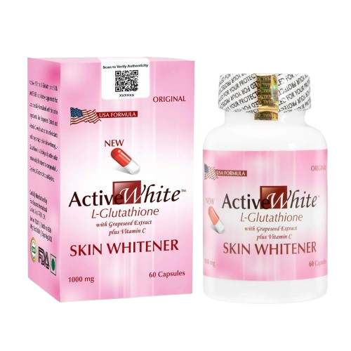 Active White L-Glutathione 1000mg Skin Whitening Capsules