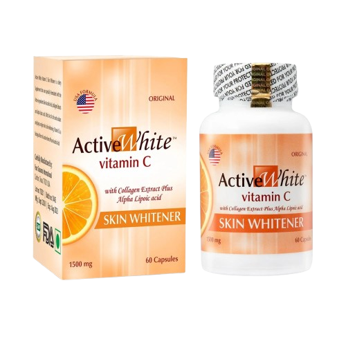 Active White Vitamin C 1500mg Skin Brightening – 60 Capsules