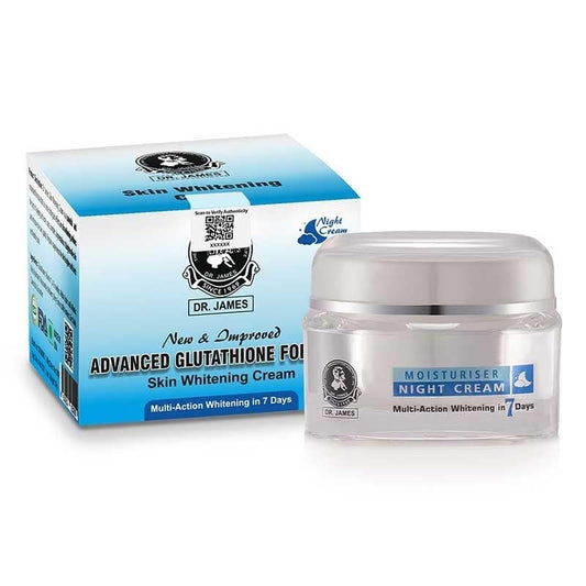 Dr. James Advanced Glutathione Night Cream – Brightening & Dark Spot Care (7 Days)