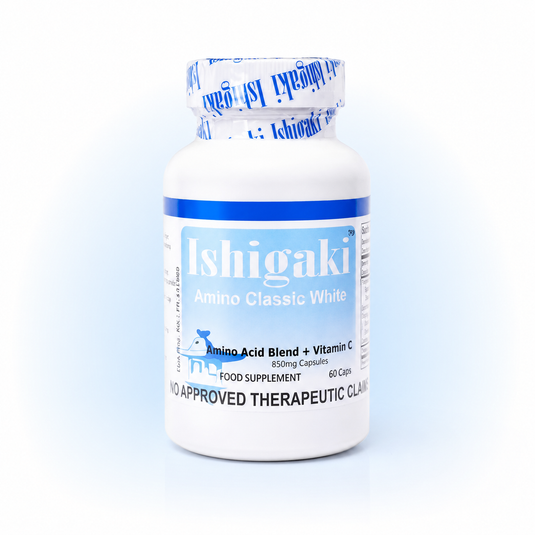 Translation missing: en.Ishigaki Amino Classic White capsules bottle for daily skin glow and radiance support