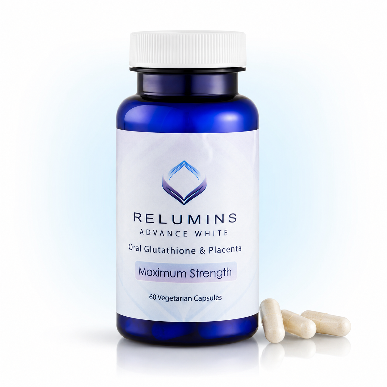 Translation missing: en.Relumins Advance White glutathione capsules bottle for skin glow and radiance support